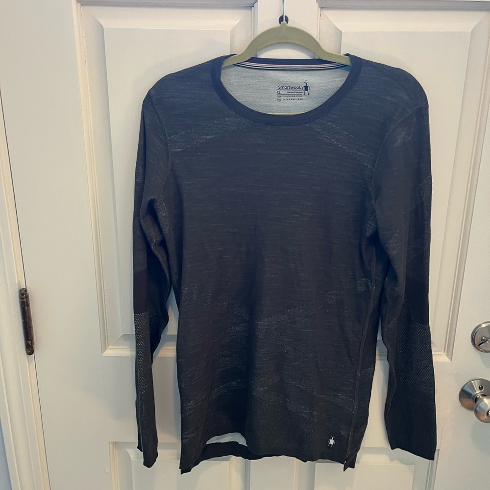Smartwool Women's Charcoal Gray Long-Sleeve Crew Neck